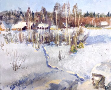 The frost. Painting titled "The frost." by Egorova Maria, Original Art, Oil