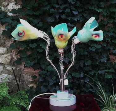 Les Yeux Design intitulée "Les Yeux" par Jean Luc Masini, Œuvre d'art originale, Verre