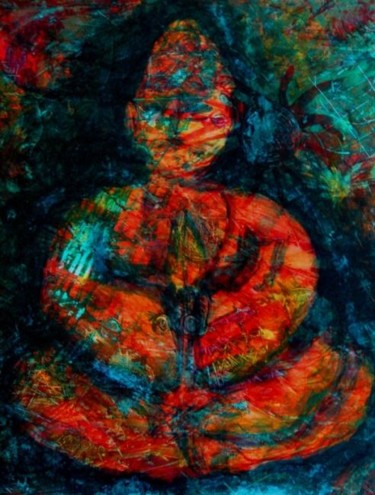 Pintura titulada "budha" por M A S K O, Obra de arte original