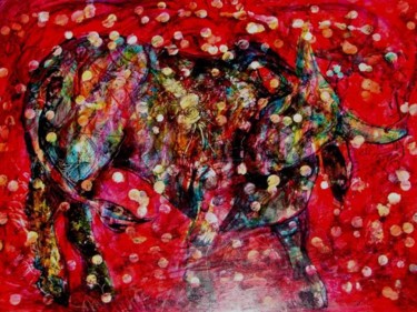 Painting titled "Toro" by M A S K O, Original Artwork