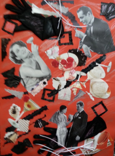 Collages titled "Golden Twenties 2…" by Brigitte Anna Henny, Original Artwork