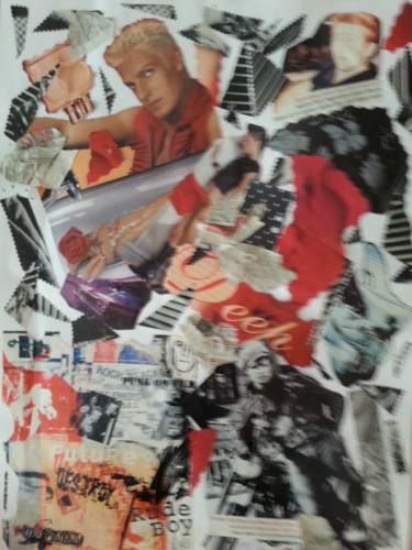 Collages titled "AmeriCan  BOYS" by Brigitte Anna Henny, Original Artwork