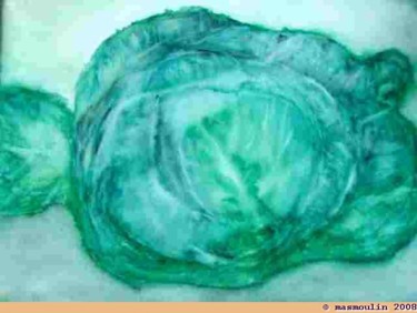Peinture intitulée "Choux vert" par Masmoulin, Œuvre d'art originale