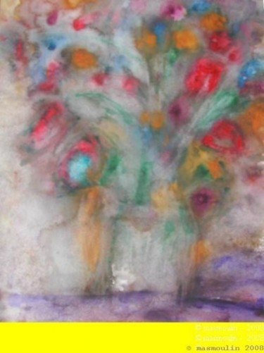 Peinture intitulée "Fleurs des champs" par Masmoulin, Œuvre d'art originale