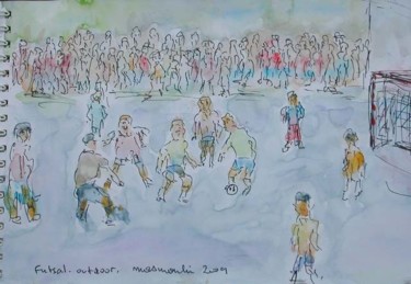 Peinture intitulée "Futsal" par Masmoulin, Œuvre d'art originale