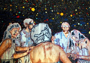 Malerei mit dem Titel "Les Nouveaux Bahian…" von Mauricio Masoli, Original-Kunstwerk