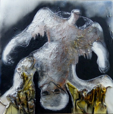 Peinture intitulée "la-chute-d-icare.jpg" par Massala, Œuvre d'art originale, Bombe aérosol