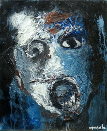 Peinture intitulée "homme-2.jpg" par Massala, Œuvre d'art originale, Acrylique