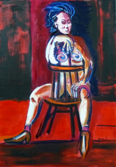 Peinture intitulée "prostituee.jpg" par Massala, Œuvre d'art originale