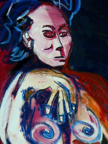 Peinture intitulée "detail-prostituee.j…" par Massala, Œuvre d'art originale