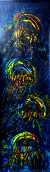 Peinture intitulée "meduses.jpg" par Massala, Œuvre d'art originale