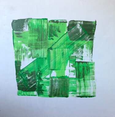 Painting titled "Green Vision" by Massimo Franceschetto, Original Artwork, Acrylic