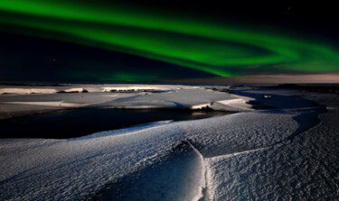 Фотография под названием "Northern lights" - Massimo Lupidi, Подлинное произведение искусства, Цифровая фотография