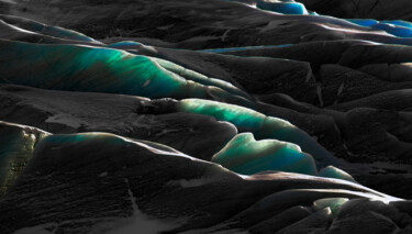Fotografie getiteld "Glacial shades" door Massimo Lupidi, Origineel Kunstwerk, Digitale fotografie