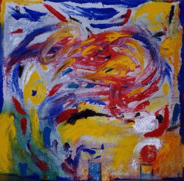 Pittura intitolato "Fuoco" da Massimo Mugavero, Opera d'arte originale