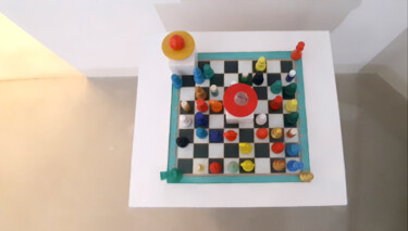 设计 标题为“Il gioco politico” 由Massimo Nardi, 原创艺术品, 油