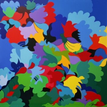 Pintura intitulada "PRIMAVERA" por Massimo Zerbini, Obras de arte originais, Acrílico