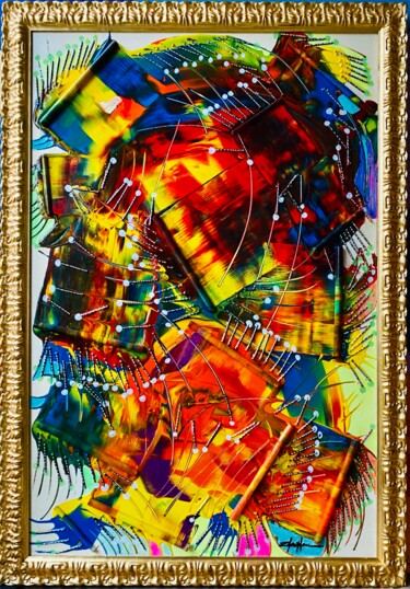 Peinture intitulée "LUCCIOLE" par Massimo Zerbini, Œuvre d'art originale, Acrylique
