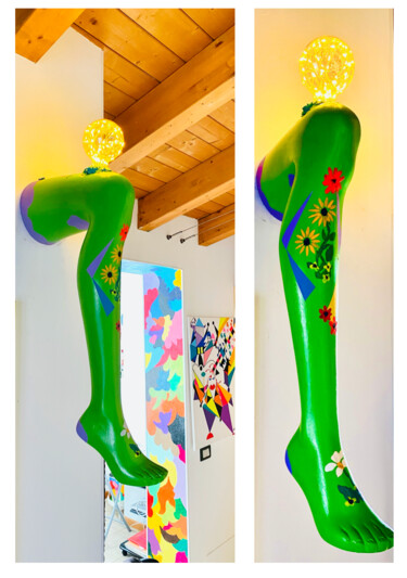 设计 标题为“LAMPADA A MURO” 由Massimo Zerbini, 原创艺术品, 丙烯