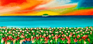 Pittura intitolato "L'isola Felice" da Massimo Zerbini, Opera d'arte originale, Acrilico