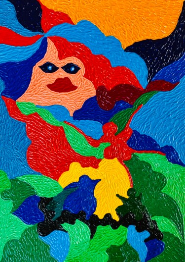 Painting titled "IL BALLO" by Massimo Zerbini, Original Artwork, Acrylic
