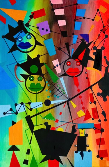Painting titled "IDEALITA'" by Massimo Zerbini, Original Artwork, Acrylic
