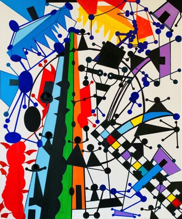 Pintura intitulada "EVASIONI" por Massimo Zerbini, Obras de arte originais, Acrílico