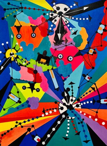 Painting titled "IDEALISMO" by Massimo Zerbini, Original Artwork, Acrylic