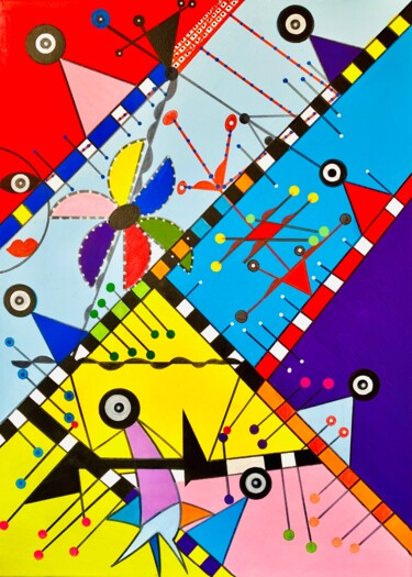 Peinture intitulée "VISIONI" par Massimo Zerbini, Œuvre d'art originale, Acrylique