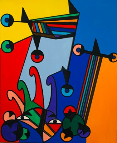 Malerei mit dem Titel "IL MISTERO" von Massimo Zerbini, Original-Kunstwerk, Acryl