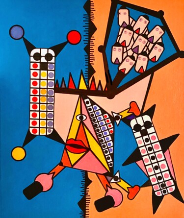 Malerei mit dem Titel "ROMANTICA." von Massimo Zerbini, Original-Kunstwerk, Acryl