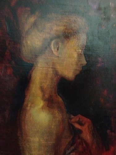 Pittura intitolato "Ragazza fiamminga" da Massimo Mascii, Opera d'arte originale, Olio