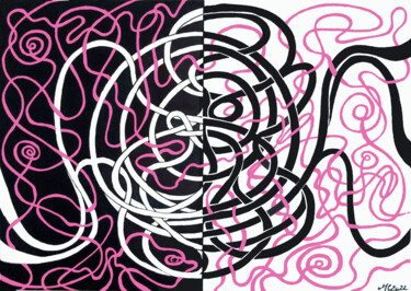 Pintura titulada "Live Wire n.2" por Massimo Costantini, Obra de arte original, Acrílico Montado en Bastidor de camilla de m…