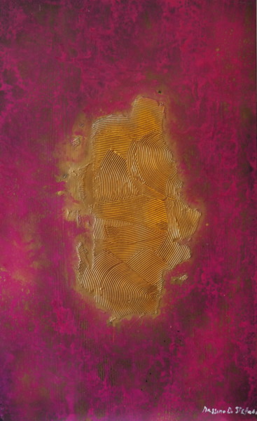 Pittura intitolato "Gold dream" da Massimo Di Stefano, Opera d'arte originale, Acrilico