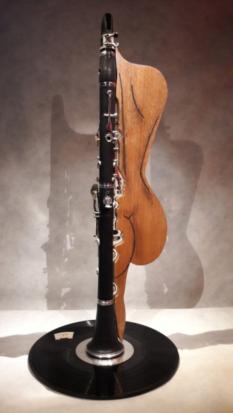 Escultura intitulada "Clarine" por Massimo Iacovelli, Obras de arte originais, Madeira