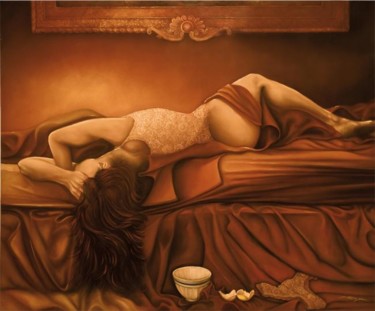 Pittura intitolato "Risveglio" da Massimo Marano, Opera d'arte originale