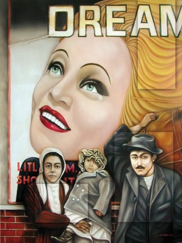 Peinture intitulée "Il Sogno Americano" par Massimo Marano, Œuvre d'art originale