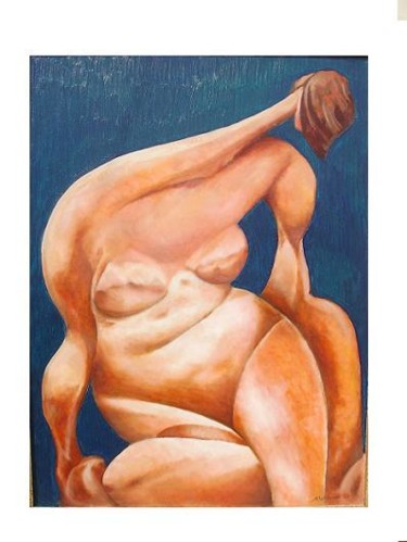 Pittura intitolato "Figura studio n°2" da Massimo Morlando, Opera d'arte originale