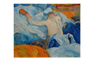 Pittura intitolato "Donna bretone di Ga…" da Massimo Morlando, Opera d'arte originale