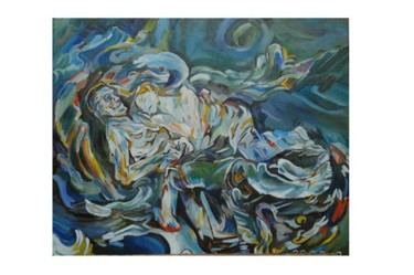 Pittura intitolato "La sposa del vento…" da Massimo Morlando, Opera d'arte originale