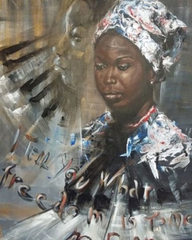 Картина под названием "Série Jazz Painting…" - Nilo, Подлинное произведение искусства, Акрил