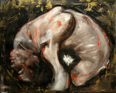 Malerei mit dem Titel "Femme 2" von Nilo, Original-Kunstwerk, Acryl