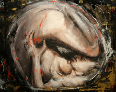 Malerei mit dem Titel "Femme 3" von Nilo, Original-Kunstwerk, Acryl