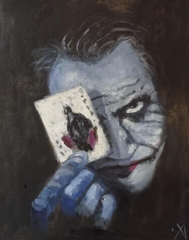 Pittura intitolato "Джокер" da Yuliya Hmeleva, Opera d'arte originale, Olio