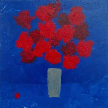 Картина под названием "Rhapsody in blue" - Roman Mastryansky, Подлинное произведение искусства, Акрил