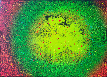 Peinture intitulée "Variations sphériqu…" par Mat 1618, Œuvre d'art originale, Bombe aérosol
