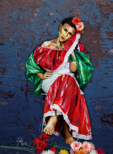 Arts numériques intitulée "Frida" par Mata, Œuvre d'art originale