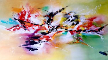 Peinture intitulée "arabesque-140x80.jpg" par Mata, Œuvre d'art originale, Acrylique