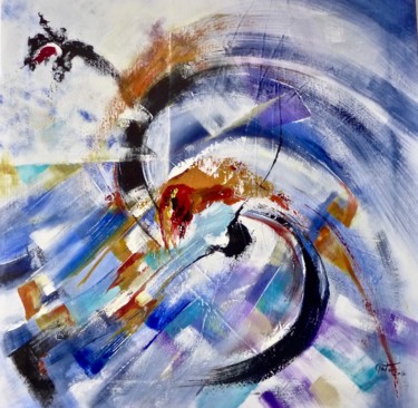 Peinture intitulée "infinity.jpg" par Mata, Œuvre d'art originale, Huile