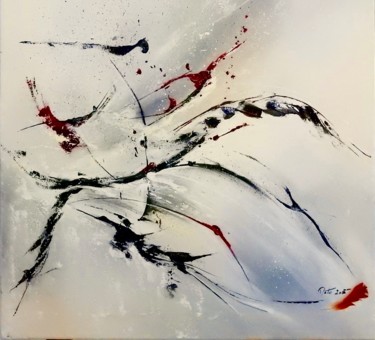 Peinture intitulée "vacuite.jpg" par Mata, Œuvre d'art originale, Acrylique